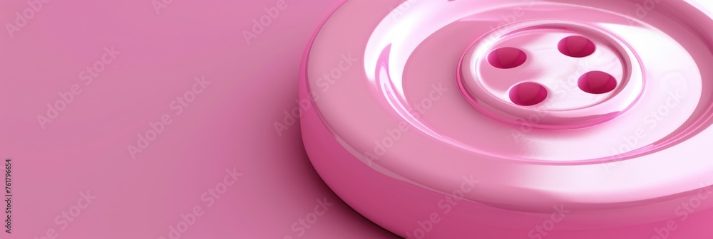 Poster pink button 3d clipart image. light pink coloured button with blank space for text on a abstract bac
