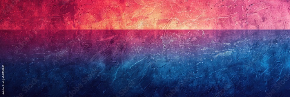 Poster retro sunrise gradient background texture - colorful 80s and 90s style with grainy noisy effect and 