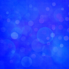 Blue bokeh square background for banner, poster, ad, celebrations, and various design works
