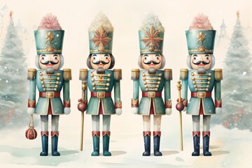 a group of toy soldiers