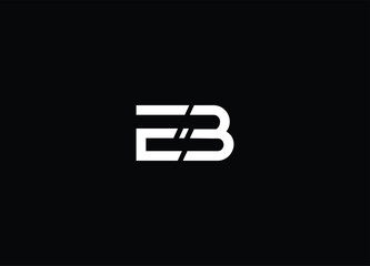 EB Monogram Letter  Logo Design vector template