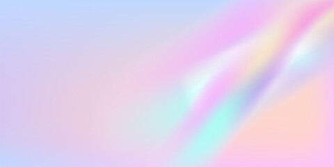 Translucent backdrop features rainbow prism light effect, holographic reflections, crystal flare leaks, shadows overlaying abstract iridescent light. Gradient background, prism like sparkling lights.