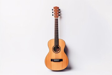 a guitar on a white background