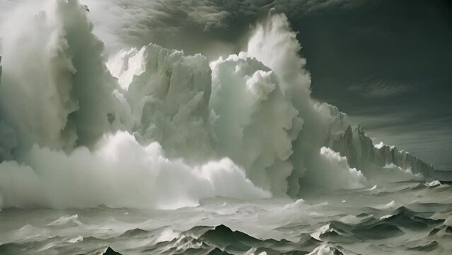 Melting glaciers: a poignant reminder of the urgency of climate change.