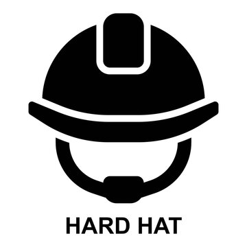 hard hat, helmet, safety, protection, manufacturing, construction expanded solid or glyph style icon for web mobile app presentation printing