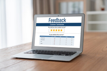 Customer feedback and review analysis by modish computer software for corporate business - obrazy, fototapety, plakaty