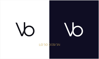 VB, BV, V, B, Abstract Letters Logo Monogram