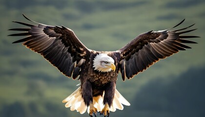 An Eagle With Its Wings Arched Gracefully Reachin Upscaled 3