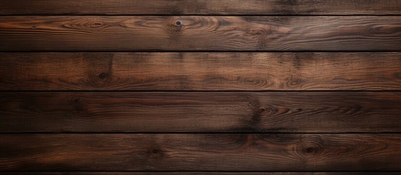 A close up of a brown hardwood plank wall with a wood stain finish, featuring a rectangular pattern resembling brickwork. Tints and shades create a visually appealing textured background