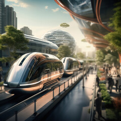 Futuristic Concept of Transportation: Eco-friendly and Technologically Advanced