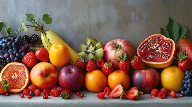 Hyperrealistic photography of fruits and vegetables