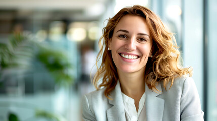 Fototapeta premium Portrait of a Smiling Business Woman