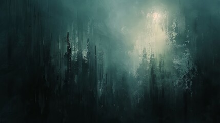 Gothic abstract oil painting background with dark hues and mysterious ambiance. - obrazy, fototapety, plakaty