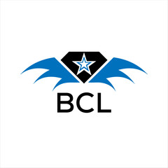 Fototapeta premium BCL letter logo. technology icon blue image on white background. BCL Monogram logo design for entrepreneur and business. BCL best icon. 
