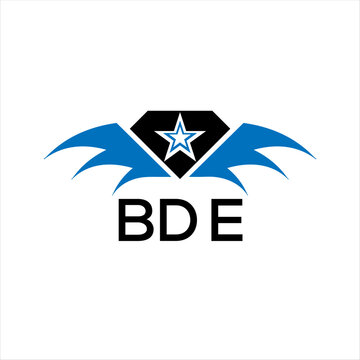 BDE letter logo. technology icon blue image on white background. BDE Monogram logo design for entrepreneur and business. BDE best icon.	
