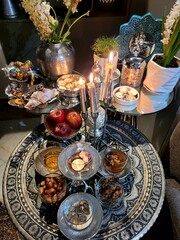 table setting for Nowruz, Persian new year