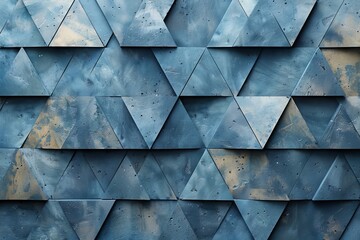 With decorative triangles, this geometric composition is abstract - obrazy, fototapety, plakaty