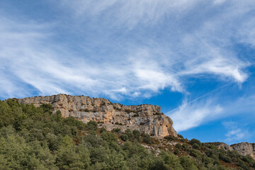 Fototapeta na wymiar Beautiful rocky mountains landscape formations in central Catalonia