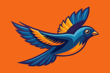  Flying bird icon out line vector, artwork, illustration