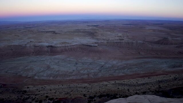 The desert at dusk