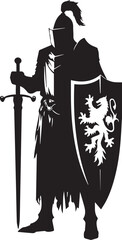 Knights Silhouettes Medieval Knights EPS Vector Knights Clipart	
