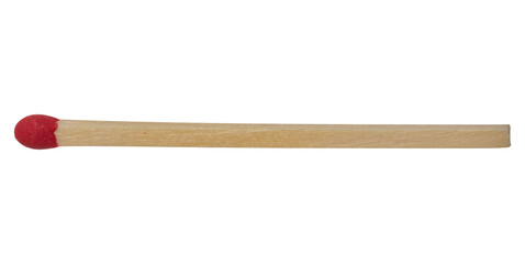 Wooden match on isolated background