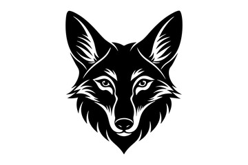 Fototapeta premium fox silhouette vector illustration