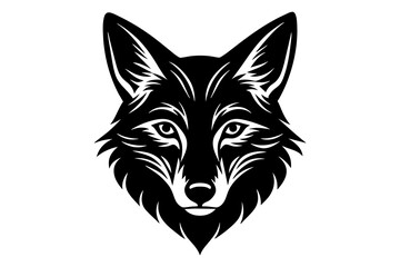 coyote silhouette vector illustration