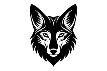 Fototapeta premium coyote silhouette vector illustration