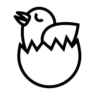A vector illustration of an Easter chick