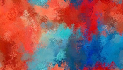 colorful vibrant grunge horizontal texture background with indian red royal blue and steel blue color - obrazy, fototapety, plakaty