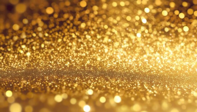 gold glitter blurred background
