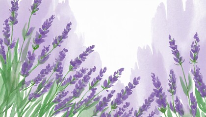watercolor lavender background with a copy space delicate soft pastel shade illustration greeting blank