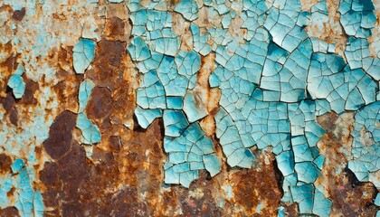 texture of old rusty shabby background with scratches with the remnants of blue paint