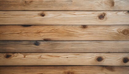 texture of the pale orange wall made of knotty sanded wooden boards as a retro natural background
