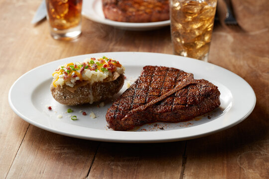T-bone and Loaded Potato