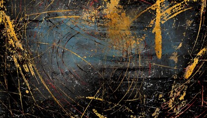 grunge and scratch on black metal plate background