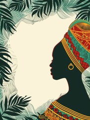 Fototapeta premium Happy African Heritage Day. African World Heritage Day background illustration racial equality, civil and justice racism and discrimination.