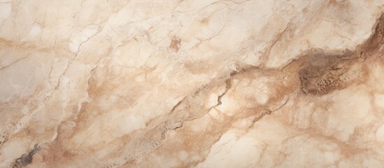 A closeup of a beige marble surface with a texture resembling brown limestone, showcasing the...