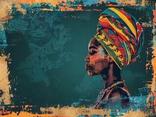 Happy African Heritage Day. African World Heritage Day background illustration.