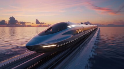 Subterranean Hyperloop Hub Futuristic Travel Redefined - obrazy, fototapety, plakaty