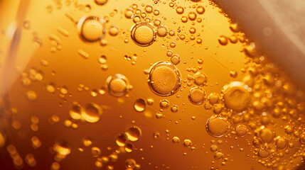 abstract background golden machine grease, lubrication amber transparent background texture liquid,...