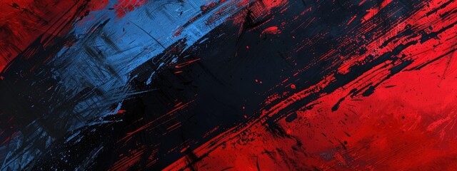 Abstract red, black and blue background with grunge brush strokes . textures for poster and web banner design, perfect for extreme, sportswear, racing, football, motocross	