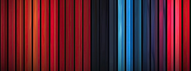 Abstract vertical color strips backgrounds, red black blue, Vertical stripes of various colors thin width with texture and gradient color 