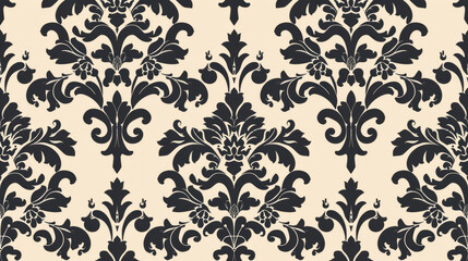 Vector damask seamless pattern background.pattern swatches included for illustrator user, pattern swatches included in file, for your convenient use.