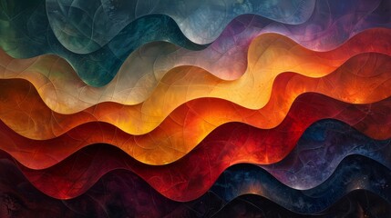 Abstract colorful wavy pattern
