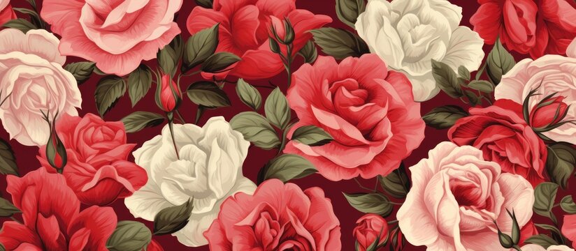 Illustrated Rose Pattern