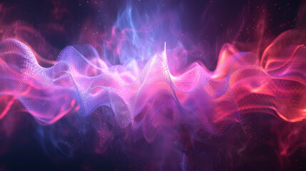 Smoke and light creating an abstract cosmic dance background - obrazy, fototapety, plakaty