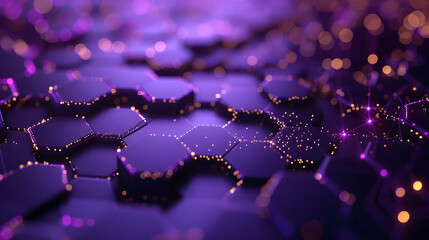 Beads on a purple background, suitable for design with copy space, Mardi Gras celebration.