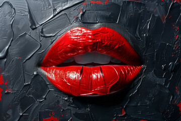 Czerwone Usta, Plakat